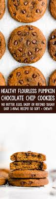 Healthy 1 Bowl Flourless Pumpkin Chocolate Chip Cookies In 2020 Pumpkin Chocolate Chip Cookies Pumpkin Chocolate Chip Cookie Recipe Pumpkin Chocolate Chip Cookies Easy