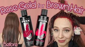 While there are endless color removers on the market, most of them contain ingredients that are almost as why is this method of removing arctic fox dye the best for your hair? Rose Gold For Brown Hair Arctic Fox Recipe Review Updates Diy Rose Brown Hair Part 2 Youtube