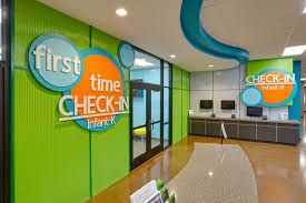 Cool Check In Area I Like How The Attention Is Drawn To The New Fm Silt Registration Area Big C Kids Church Decor Kids Church Rooms Childrens Ministry Decor