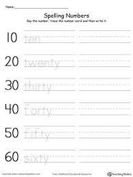Familiarisation, controlled writing, guided writing, free writing. Tracing And Writing Number Words By Tens 10 60 Number Words Worksheets Number Words Writing Numbers