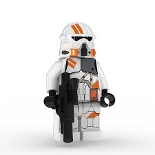 Lego Minfigure Clone Trooper Airborne 3d Model Clone Trooper Trooper 3d Model Character