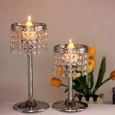 Tall geo candle or floral centerpiece. Vincigant Crystal Chain Candlestick Wedding Decoration Candle Holder Candelabra Centerpieces Tealight Candle Stand Candlestick Silver Candle Finishingcandlesticks Wooden Aliexpress