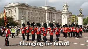 When the queen is in residence, there are four foot guards at the front of the building ; Frequently Asked Questions