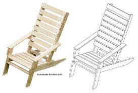 Cut the piece for the seat and cut the notches as shown. Pallet Chair Diy Plans Free Easy Examples For Homemade Garden Chairs