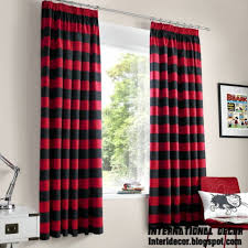 red kitchen curtains  modern design