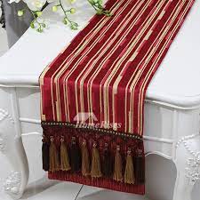 Maybe you would like to learn more about one of these? Red Black Classical Chenille Stripe Cotton Linen Table Runner Coffee