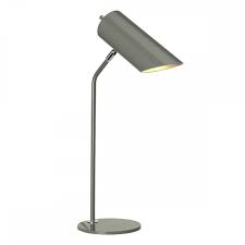 Modern work place with laptop, camera and lamp 3d render. Contemporary Desk Lamp In Dark Grey Finish Lighting Company