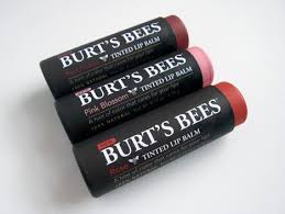 Burt's bees tinted lip balm in pink blossom on lips. Burt S Bees Tinted Lip Balms Review Swatches