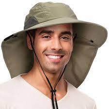 Solaris Outdoor Fishing Hat With Ear Neck Flap Cover Wide Brim Sun Protection Sa For Sale Online Ebay