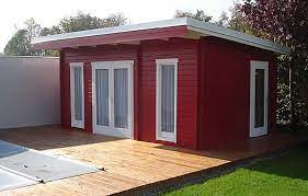Ein flachdach ist eine dachform, die eine geringe neigung aufweist (unter 25 grad). Pultdach Gartenhaus Geratehaus Blockhaus Coburg Kronach Lichtenfels