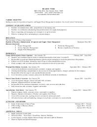 Resume Logistics And Supply Chain Management Updated Sep 2015