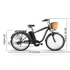 Luggage is safe and secure on a rear luggage rack and front basket. Electric Bike Nakto Camel 250w City Cruiser For Men Women Cab26m003 Electric Zip