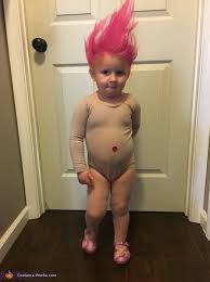 You can learn in a few steps how to create this cute troll's poppy wig. Treasure Troll Toddler Costume Creative Diy Costumes