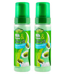 No drying alcohol to damage hair shaft. Buy Milk Protein Olive Oil Foam Wrap Lotion For Relaxed And Natural Hair All Day Soft Hold Treatment For Shiny Healthy Manageable Hair Sofn Free Grohealthy Pack Of 2 Online