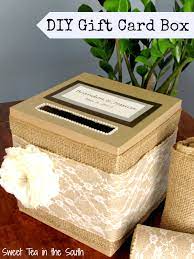 Paint or own or dress up a larger, vintage recipe box. How To Make An Easy Wedding Gift Card Box