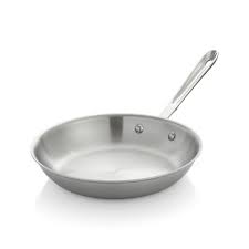 All Clad D5 12 Brushed Stainless Steel Fry Pan Reviews Crate And Barrel Brushed Stainless Steel Gas And Electric Dishwasher Safe Cookware