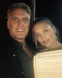 She is also blond with a very pretty, cute face. Dolph Lundgren My Daughter Ida S Last Day At New York Film Academy Facebook