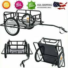 Sponsored Ebay Universal Trailer Bicycle Bike Cargo Trailer Utility Luggage Cart Carrier Black Carretinha