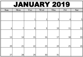 Calendar For January 2019 December Calendar 2019 Calendar December Calendar 2019