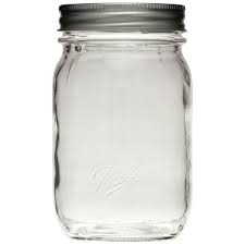 ball smooth glass mason jar w lid band regular mouth 16