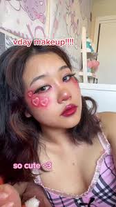 heart bubble valentines makeup #makeup #inspo #tutorial