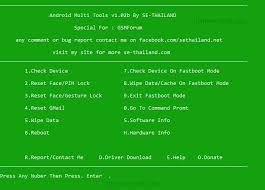 Bypass all lenovo devices frp lock by one click. Android Multi Tools Latest V1 02 Free Pattern Password Remove