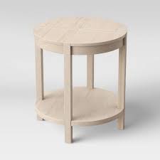 Porto Round Wood Accent Table Bleached Wood Project 62 Wood Accent Table Round Wood Accent Table Bleached Wood