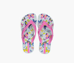 Shop Ipanema Kids Girl Love Print Slippers Blue Lilac For