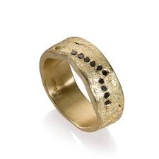 Black And Gold Wedding Band For Him Pin On Men S Jewelry