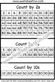 Skip Counting By 2 5 And 10 One Worksheet Free