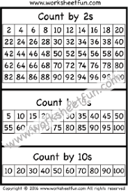 skip counting by 2 5 and 10 one worksheet free