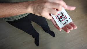 Pinch it between your thumb on one side (either the face or back) and your middle and ring fingers (your inner fingers) together on the opposite (either the face or back). Card Trick Tutorial Make A Card Vanish At Your Fingertips Hd Youtube