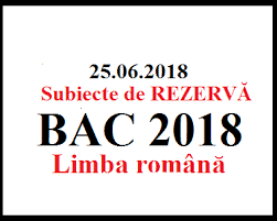 Subiectele model aparute pentru examenul de bacalaureat 2013, la disciplina limba si literatura romana, cat si baremul de notare corespunzat. Subiecte De RezervÄƒ Bac 2018 Limba RomanÄƒ Sesiunea Iunie Iulie Jitaruionelblog Pregatire Bac Si Evaluarea Nationala 2021 La Matematica Si Alte Materii Materiale Lectii Formule Exercitii Rezolvate Matematica Gimnaziu Si Liceu