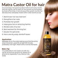 Like many natural oils (coconut oil, shea butter, olive oil etc), castor oil is composed of several fatty acids. Matra 100 Pure Cold Pressed Castor Oil For Hair Growth Skin Care