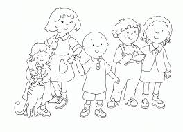 Resultado de imagen de caillou dibujos colorear