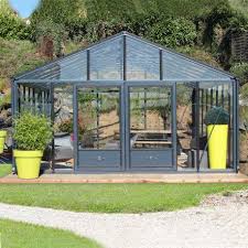 Serre De Jardin En Verre Trempe Supra 27 80 M Coloris Ral Au Choix En 2020 Serre Jardin Serre En Verre Jardins