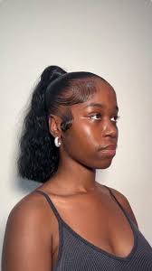 Ponytail hair styling services promotion in Guy R Brewer