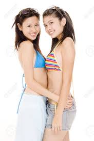 But what do men think? Two Pretty Young Asian Women In Bikinis Stock Photo Picture And Royalty Free Image Image 300159