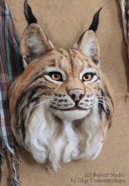 Wolf Lynx Fox Etc Head Needle Felted Wall Mount Decor Etsy Wool Animals Needle Felted Cat Needle Felted Animals
