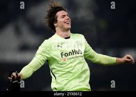 Derby County goalkeeper Jacob Widell Zetterstrom before the Sky Bet  Championship match at Pride Park Stadium, Derby. Picture date: Saturday  August 17, 2024 Stock Photo