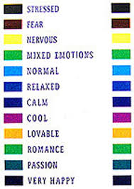 downloadable page of 12 mood mirage bead color meaning