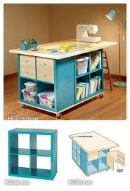 Diy Craft Zimmer Tisch Mit Ikea Mobel P Bastelraum Tische Bastelzimmer Design Craft Room Storage