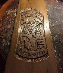Finished Soa Club Table Shelf Commission Order Not For Sale Sonsofanarchy Soa Sons Samcro Onesix Onesixth Sons Of Anarchy Sons Of Anachary Anarchy