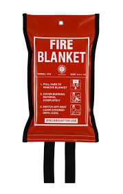 Fire Blanket In Soft Pvc Pouch 110cm X 110cm It is used to protect valuable capital goods and items, human lives, etc.