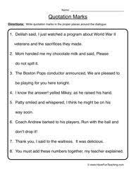 Comma Worksheet With Images Punctuation Worksheets Quotations Speech Marks