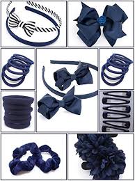 Find hundreds of handmade hair accessories on folksy, all designed and made in the uk. 40x School Hair Accessories Set For Girls Navy Blue Red Black Headbands Hair Clips Hair Bands Ribbon Bows Elastics Slides Alice Bands Girls Back To School Pack Set Navy Blue Amazon Co Uk Beauty