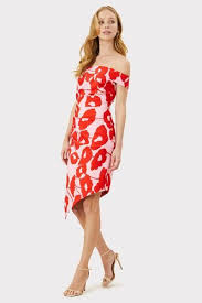 Poppy Floral Ally Cocktail Dress Milly Milly In 2020 Dresses Cocktail Dress Strapless Dress
