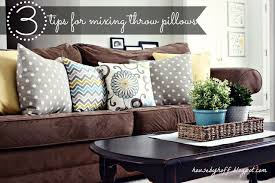 House By Hoff Mixing Throw Pillows Brown Couch Living Room Brown Living Room Decor Brown Sofa Living Room