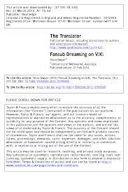 PDF) Fansub Dreaming on ViKi