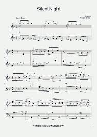 Sheet music is simply strings of notes that are composed on paper. Silent Night Piano Sheet Music Onlinepianist